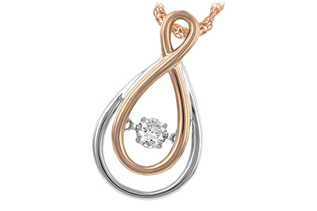 G224-60058: NECKLACE .14 TW