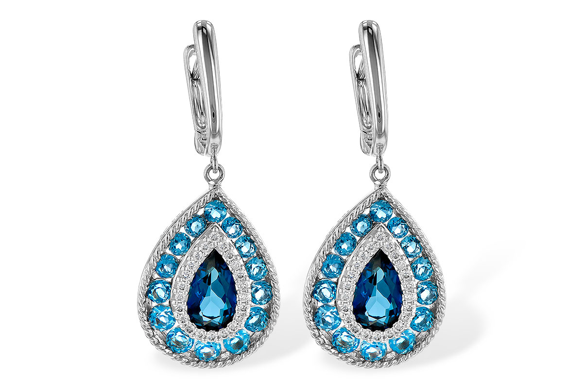 G226-40067: EARR 3.15 TW BLUE TOPAZ 3.32 TGW