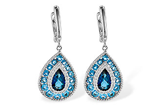 G226-40067: EARR 3.15 TW BLUE TOPAZ 3.32 TGW