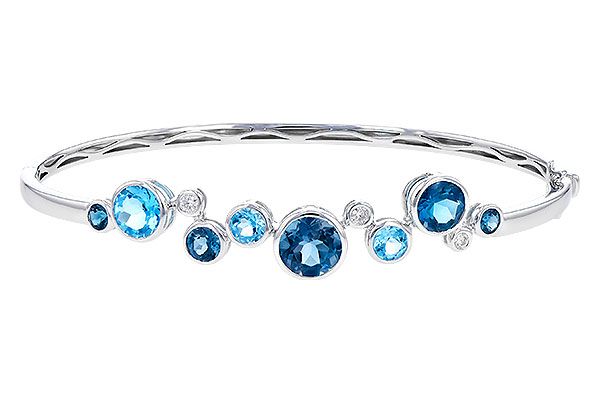 G310-00031: BANGLE 3.95 TW BLUE TOPAZ 4.06 TGW