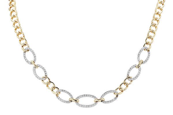 G310-01858: NECKLACE 1.12 TW (17")(INCLUDES BAR LINKS)