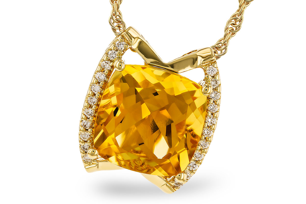 G310-04631: NECKLACE 3.74 CITRINE 3.85 TGW (10MM CIT)