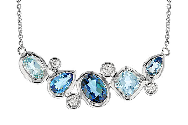 G310-05467: NECK 2.57 BLUE TOPAZ TW 2.72 TGW (18")