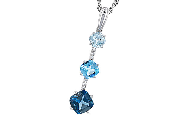 G310-91885: NECK 1.87 TW BLUE TOPAZ 1.90 TGW
