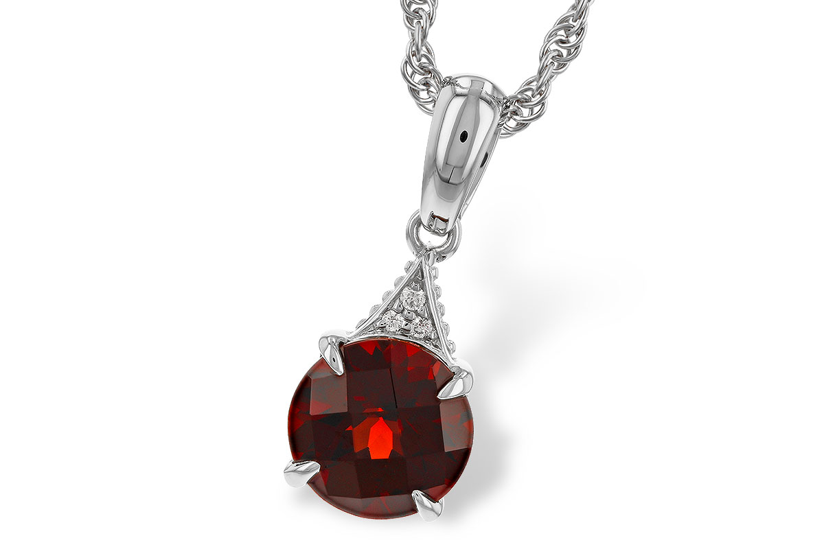 G310-97294: NECK 1.46 GARNET 1.47 TGW (7MM RD)