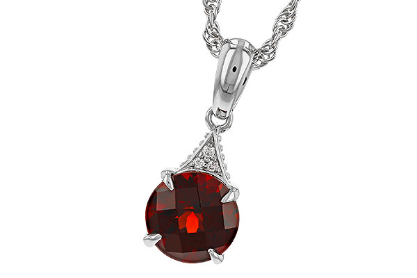 G310-97294: NECK 1.46 GARNET 1.47 TGW (7MM RD)