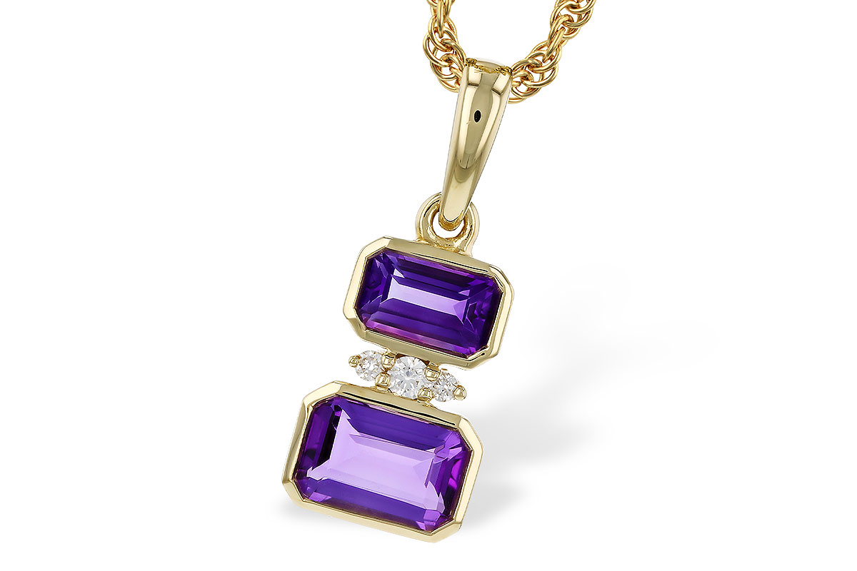 G310-99122: NECK .72 TW AMETHYST .75 TGW