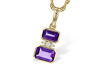 G310-99122: NECK .72 TW AMETHYST .75 TGW