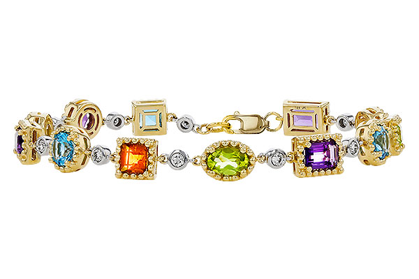 G310-99131: BRACELET 4.63 SEMI-PREC (AMY,BT,CIT,PER) 5.05 TGW