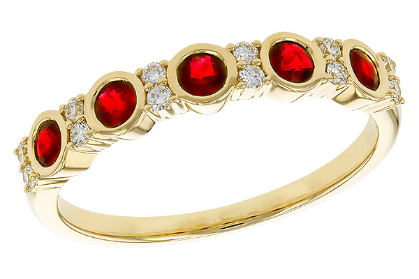 G310-99149: LDS WED RG .33 TW RUBY .45 TGW