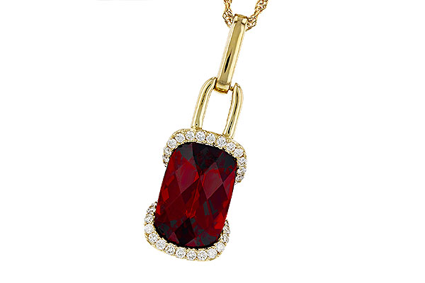 G311-81849: NECK 4.30 GARNET 4.45 TGW (12x8MM GAR)