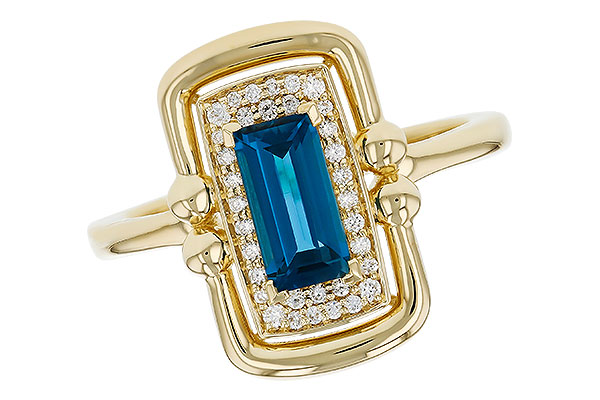 G311-81858: LDS RG .84 LONDON BLUE TOPAZ .96 TGW (8x4MM LBT)