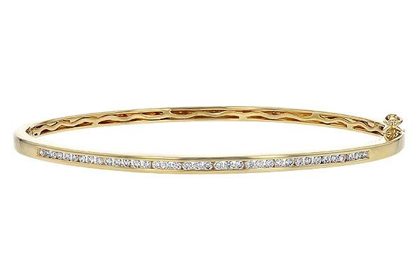 H225-50040: BANGLE BRACELET .50 TW