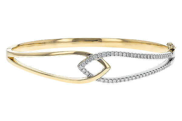 H225-52803: BANGLE BRACELET .50 TW
