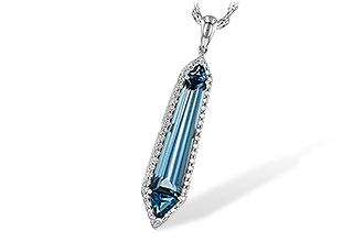 H226-36422: NECK 3.47 LONDON BLUE TOPAZ 3.70 TGW