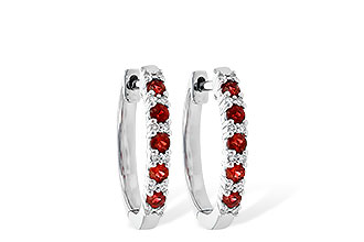 H226-40067: EARR .45 RUBY .55 TGW