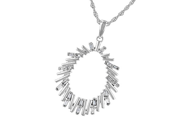 H226-40922: NECK .24 TW BAGUETTE DIAS
