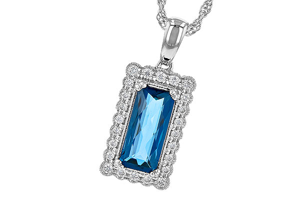 H226-43649: NECK 1.55 LONDON BLUE TOPAZ 1.70 TGW