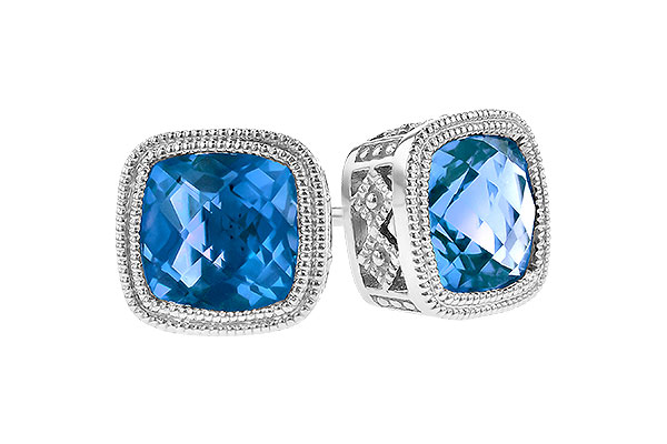 H309-10003: EARR 2.20 TW BLUE TOPAZ