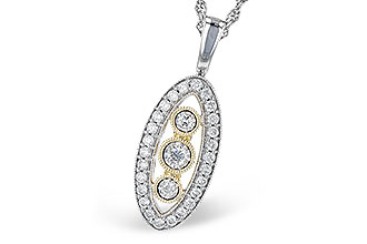 H309-10076: NECKLACE .34 TW