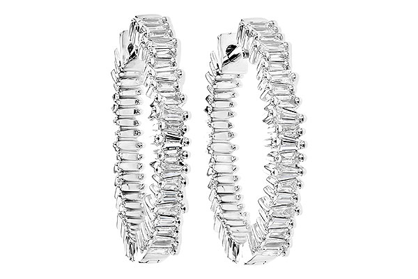 H309-14594: EARR .35 CTS TW BAGUETTE DIAS