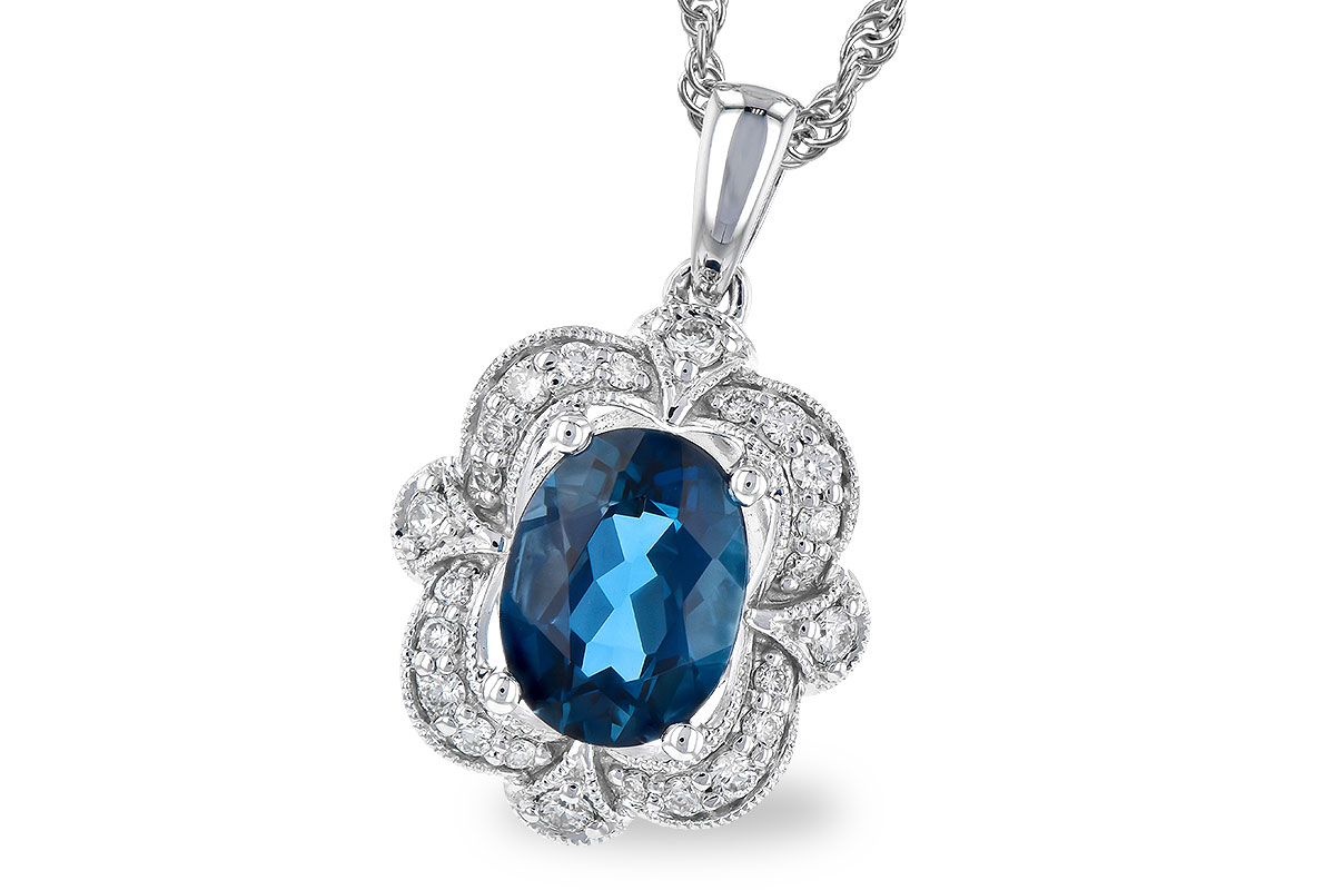 H309-15485: NECK 1.35 LONDON BLUE TOPAZ 1.50 TGW