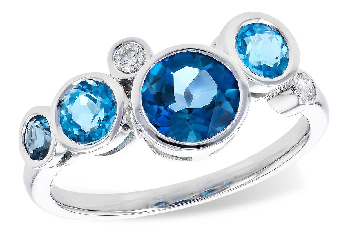 H309-15522: LDS RG 1.40 TW BLUE TOPAZ 1.45 TGW