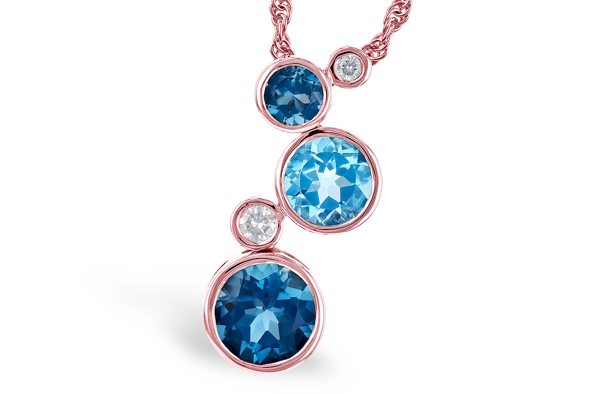 H309-15531: NECK 2.30 BLUE TOPAZ 2.40 TGW