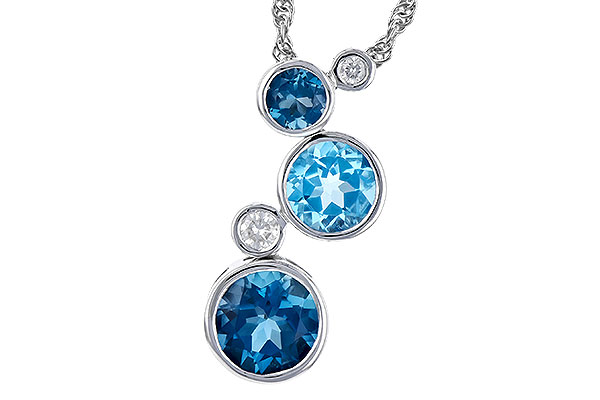 H309-15531: NECK 2.30 BLUE TOPAZ 2.40 TGW