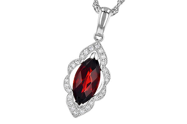 H309-16376: NECK 1.25 GARNET 1.36 TGW