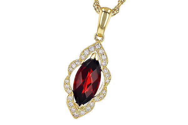 H309-16376: NECK 1.25 GARNET 1.36 TGW