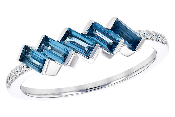 H309-17331: LDS RG .75 LONDON BLUE TOPAZ .82 TGW