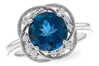 H310-02803: LDS RG 2.90 LONDON BLUE TOPAZ 3.05 TGW (9MM LBT)