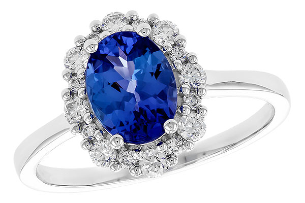 H310-04622: LDS RG 1.02 TANZANITE 1.30 TGW (8x6 OVAL)