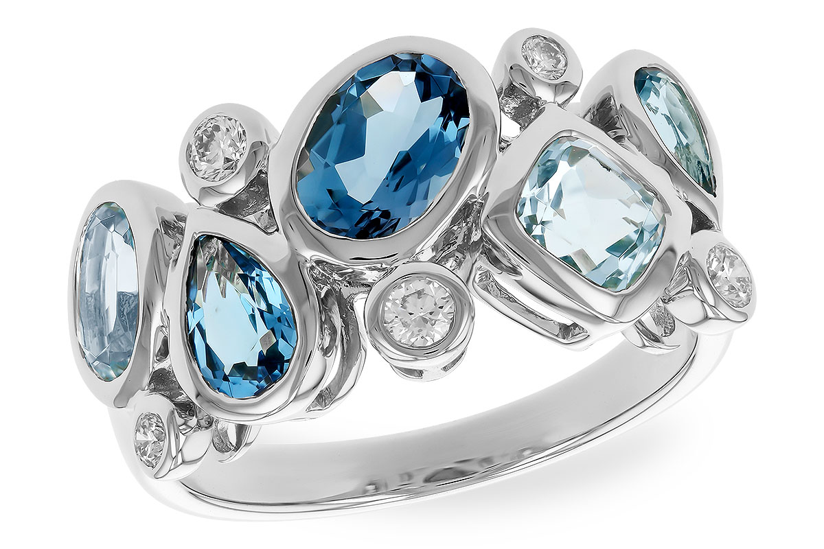 H310-05458: LDS RG 2.57 BLUE TOPAZ TW 2.75 TGW