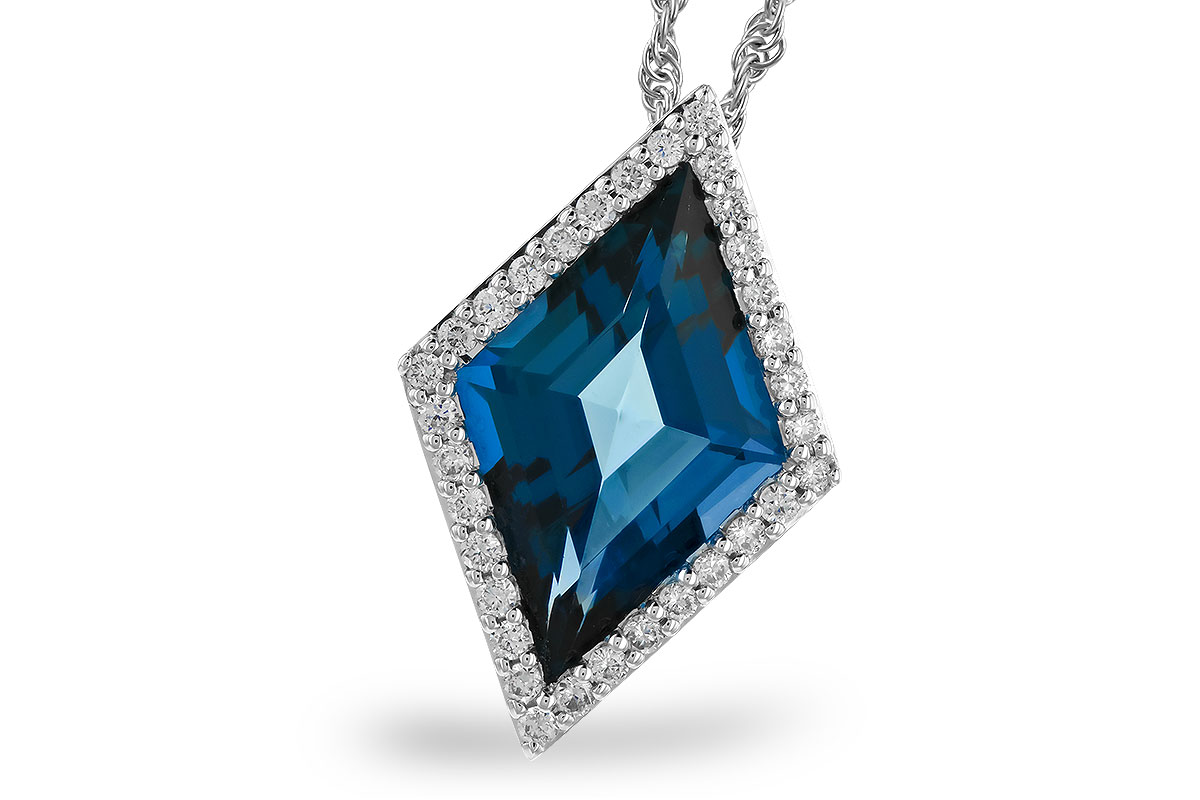H310-06431: NECK 3.04 LONDON BLUE TOPAZ 3.20 TGW