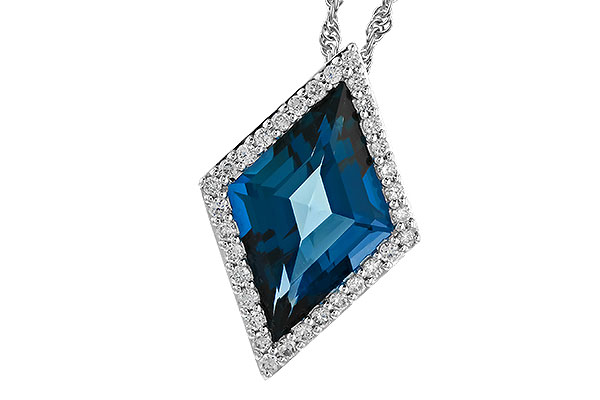 H310-06431: NECK 3.04 LONDON BLUE TOPAZ 3.20 TGW