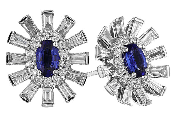 H310-07303: EARR .60 TW SAPPHIRE 1.32 TGW (5x3MM SAPP)