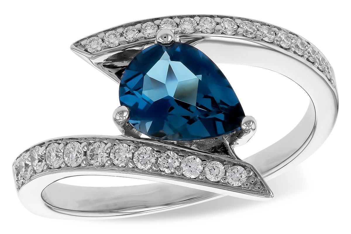H310-91849: LDS RG 1.04 LONDON BLUE TOPAZ 1.28 TGW (8x6MM)