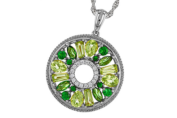 H310-94585: NECKLACE 1.47 SEMI-PREC (PER & GR.GT) 1.52 TGW