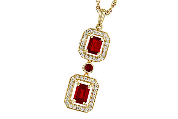 H310-94631: NECK 1.22 TW RUBY 1.43 TGW