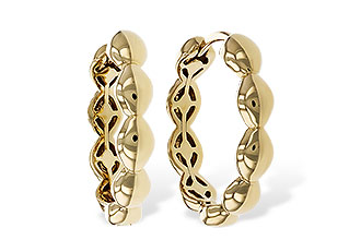 H310-96449: GOLD EARRINGS (18MM)