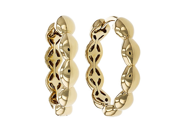 H310-96449: GOLD EARRINGS (18MM)