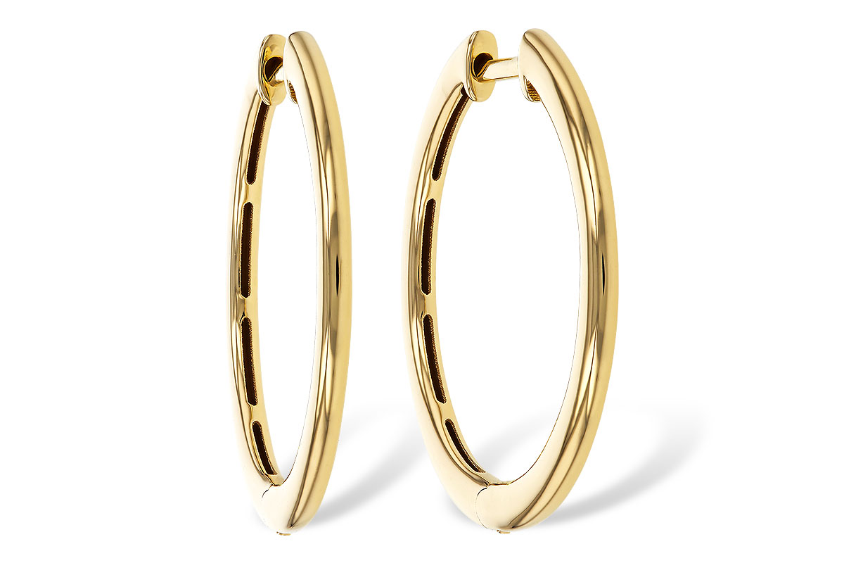 H310-98203: GOLD EARRINGS (24MM)