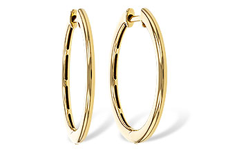 H310-98203: GOLD EARRINGS (24MM)