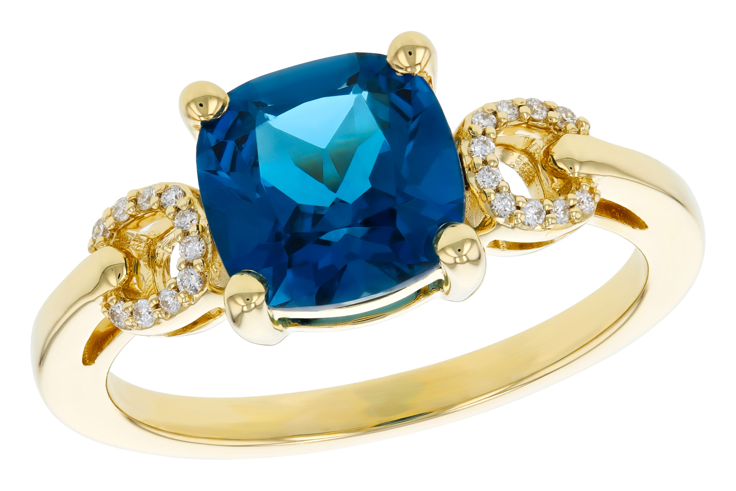 H311-83676: LDS RG 2.16 LONDON BLUE TOPAZ 2.21 TGW (8MM LBT)