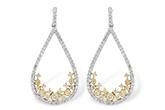 K223-70912: EARR .31 YELLOW DIAS .75 TW