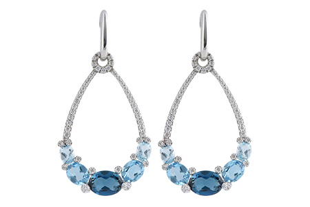 K224-57312: EARR 3.75 BLUE TOPAZ 4.17 TGW