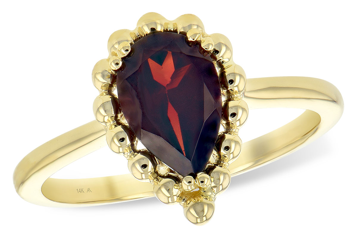 K225-49167: LDS GARNET RING 1.38 CT