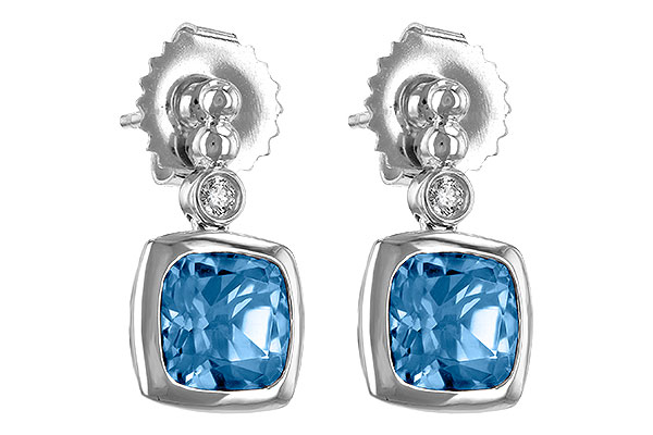 K225-50031: EARR 1.76 BLUE TOPAZ 1.80 TGW